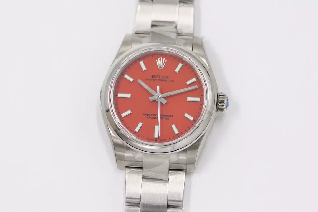 Swiss Rolex Oyster Perpetual Orange Dial Stainless Steel Case And Bracelet Rolex20790